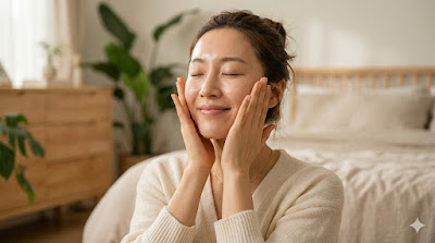 얼굴 처짐 막는 5분 동안 마사지