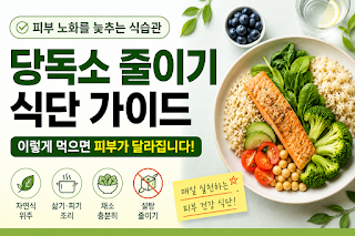 당독소 줄이기 식단, 이렇게 먹으면 피부 노화를 늦출 수 있습니다