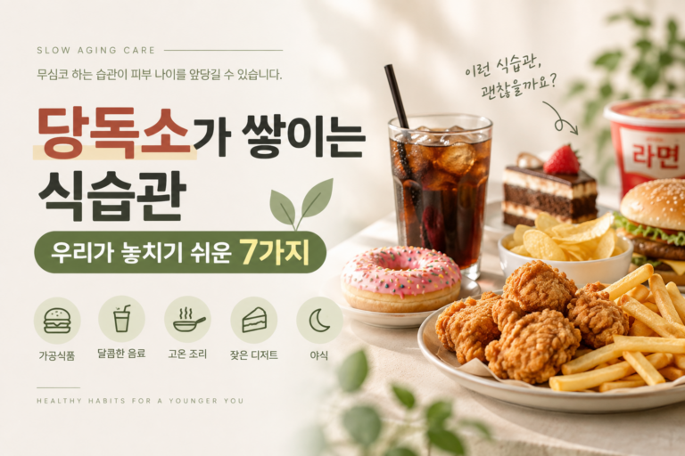 당독소가 쌓이는 식습관과 우리가 놓치기 쉬운 7가지 생활 습관
